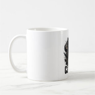 Cats Rule Black Cat Coffee Mug