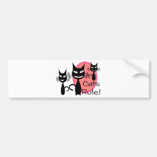 Cats Rule!!!!!!!!! Bumper Sticker