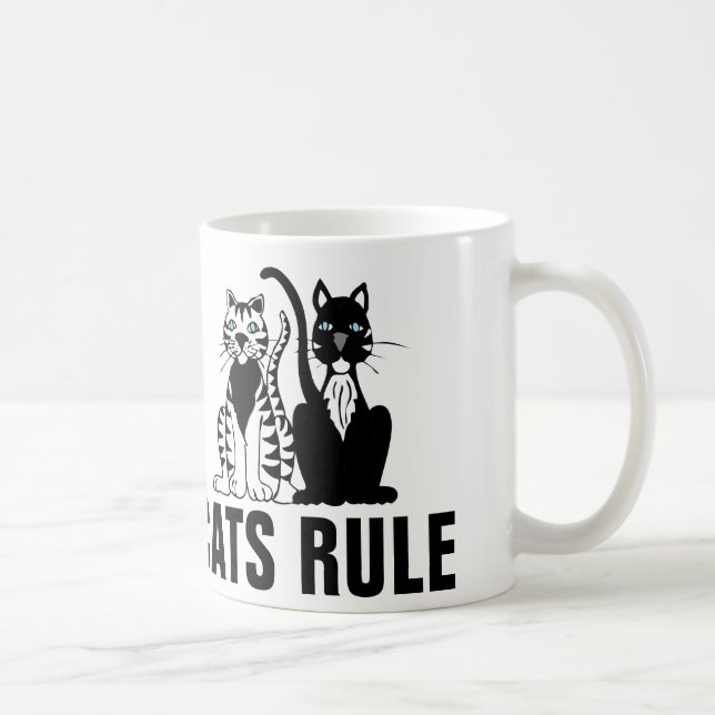 CATS RULE coffee mugs (Right)