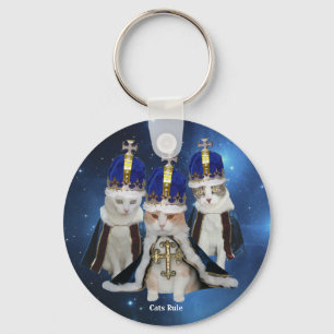 Cats Rule Key Ring