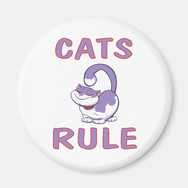CATS RULE MAGNET (Front)