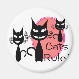 Cats Rule!!!!!!!!! Magnet