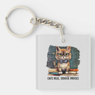Cats Rule, School Drools Key Ring