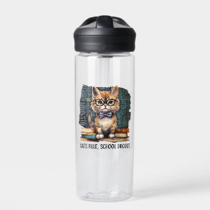 Cats Rule, School Drools Water Bottle