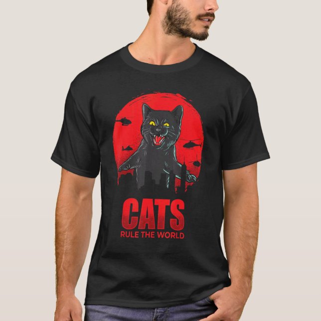 Cats Rule The World T-Shirt (Front)