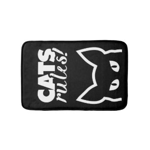 Cats Rules Bath Mat