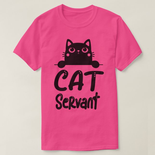 Cats Service Funny Motif Cat Owners T-Shirt (Design Front)