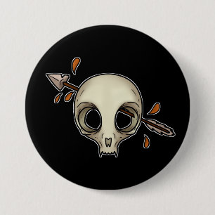 Cat's Skull Bones Collection 7.5 Cm Round Badge