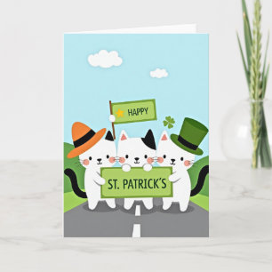 Cats St Patricks Day Fun Card