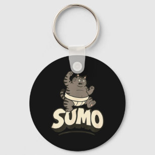 Cats Sumo-Wrestling Martial Arts Sumotori Key Ring