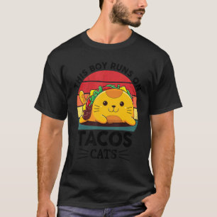 Cats Taco Mexican  TacoCats for Boys Kids Cinco De T-Shirt