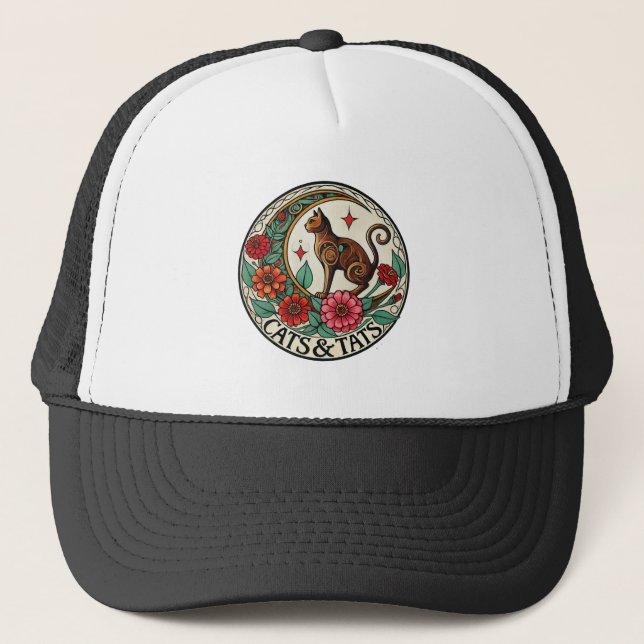 Cats & Tats                                        Trucker Hat (Front)