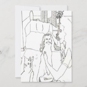 Cats  thank you card