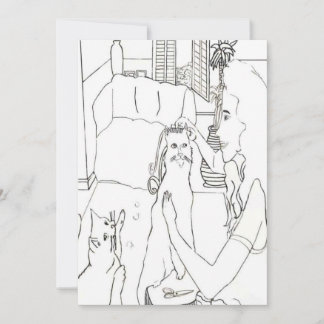 Cats thank you card