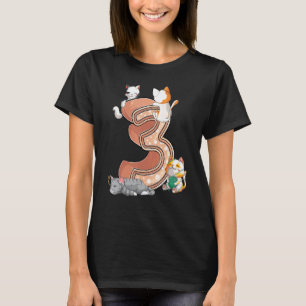 Cats Third 3rd Birthday Party Three 3 Years Old Ki T-Shirt
