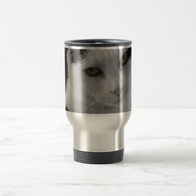 Cats Thoughts Travel Mug (Center)