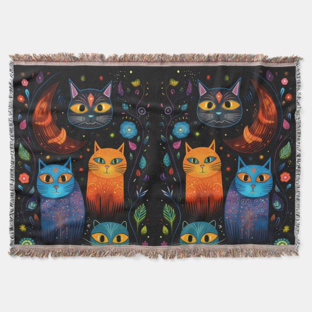 cats throw blanket (Front)