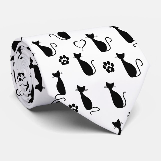 Cats Tie (Rolled)