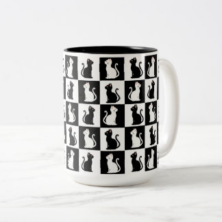 cats Two-Tone coffee mug