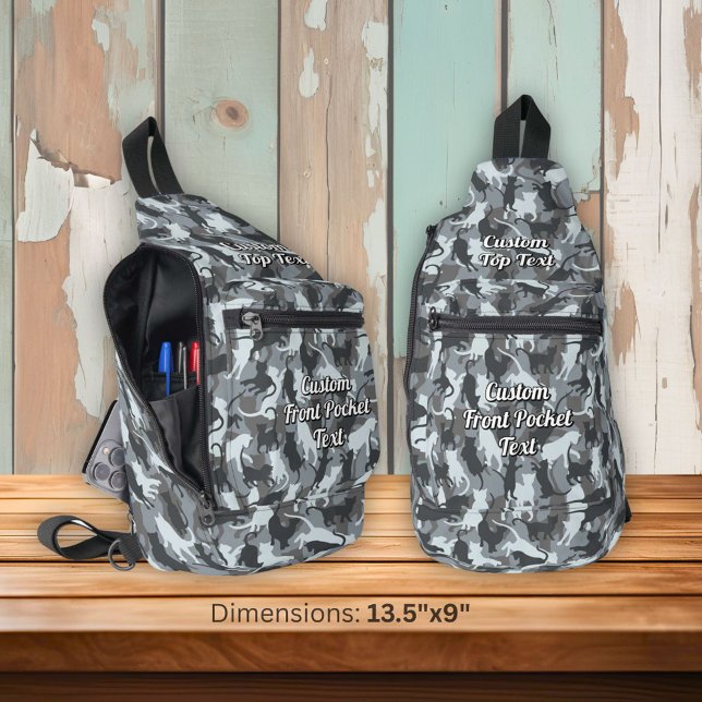 Cats Urban Camouflage Sling Bag (Creator Uploaded)