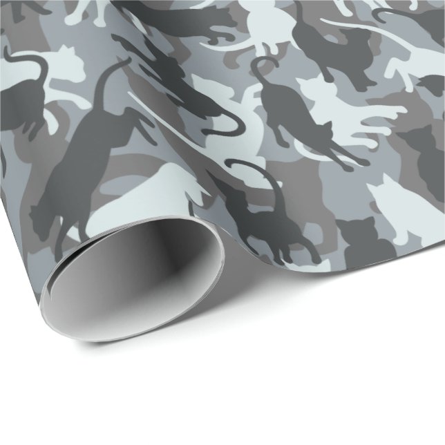 Cats Urban Camouflage Wrapping Paper (Roll Corner)