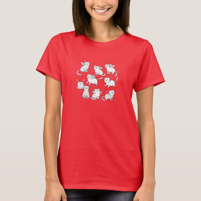 Cats Valentine's Day T-Shirt (Front)