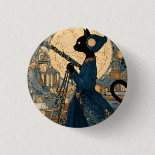 Cats - Victorian Cat - Countess Beatrice 3 Cm Round Badge