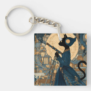 Cats - Victorian Cat - Countess Beatrice Key Ring