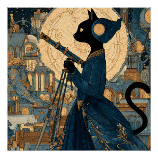 Cats - Victorian Cat - Countess Beatrice Poster