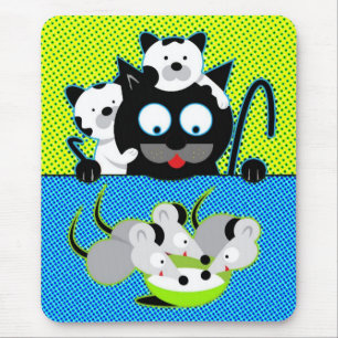 Cats vs. Mice Mouse Pad