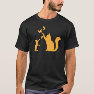 Cats With Butterflies Cat I Cute Cats T-Shirt