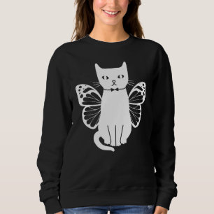 Cats With Butterflies Cute Cats Cat  I Cute Cat Sweatshirt