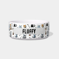 Cats With Grumpy Faces Paw Prints Pattern Name
