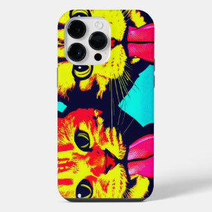 Cats with tongue out iPhone 14 pro max case