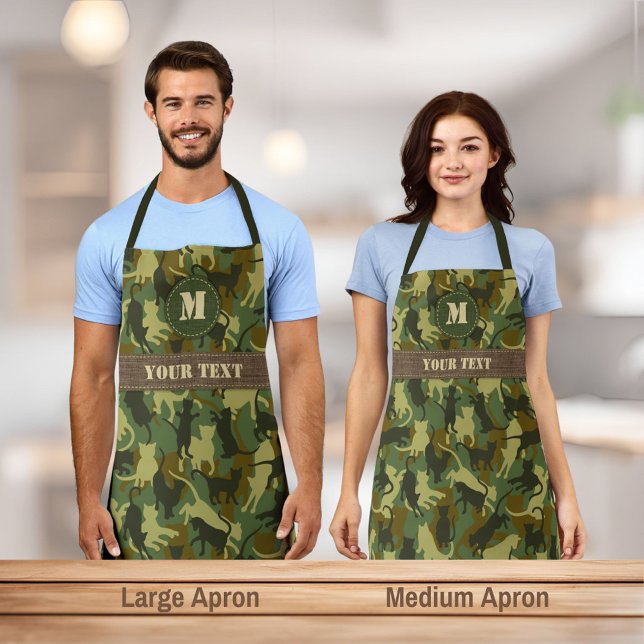 Cats Woodland Camouflage Apron (Creator Uploaded)