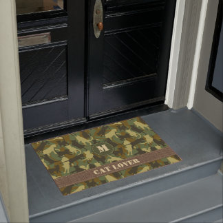 Cats Woodland Camouflage Doormat