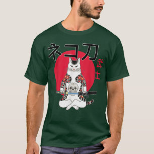 Cats Yakuza Cats Samurais Cats tattoo Style Japan  T-Shirt