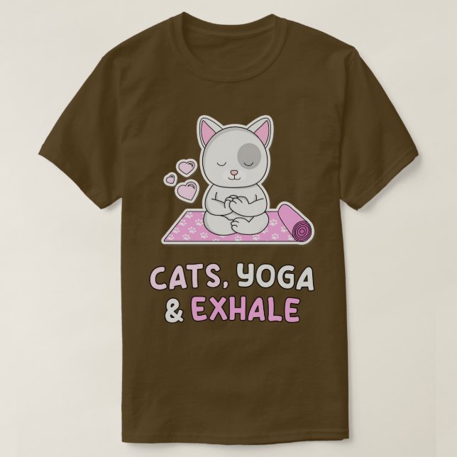 Cats Yoga T-Shirt (Design Front)