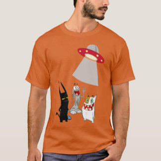 catscratch from Space ship T-Shirt