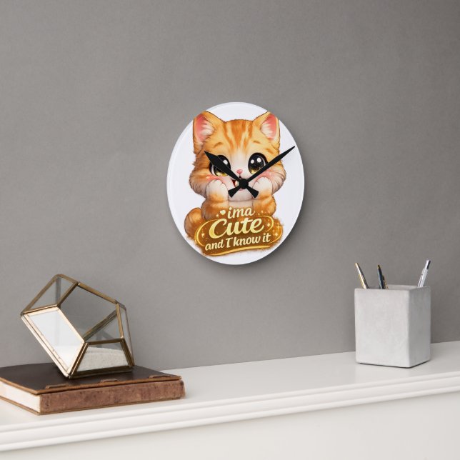 Catsera 2.0 round clock (Office)