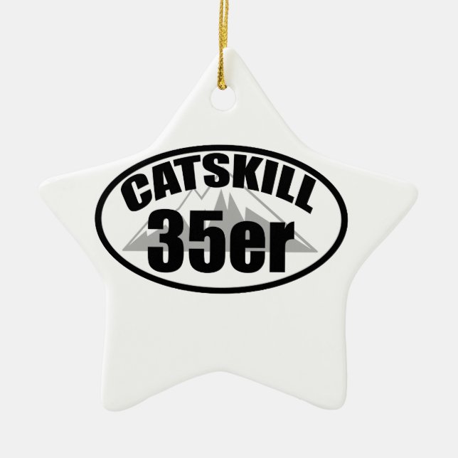 Catskill 35er ceramic tree decoration (Front)