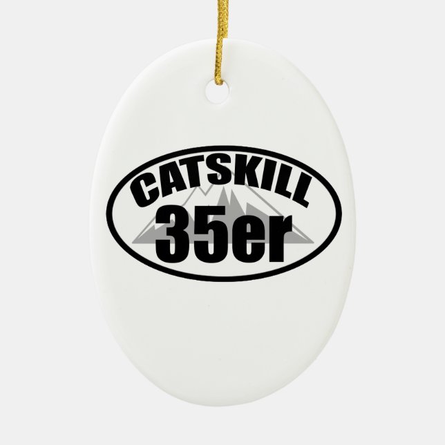 Catskill 35er ceramic tree decoration (Front)