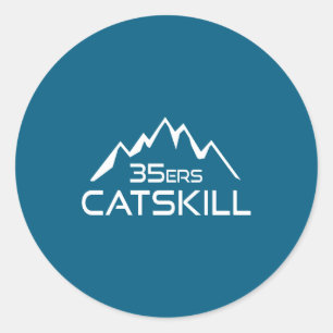 Catskill 35er Mountain _1  Classic Round Sticker