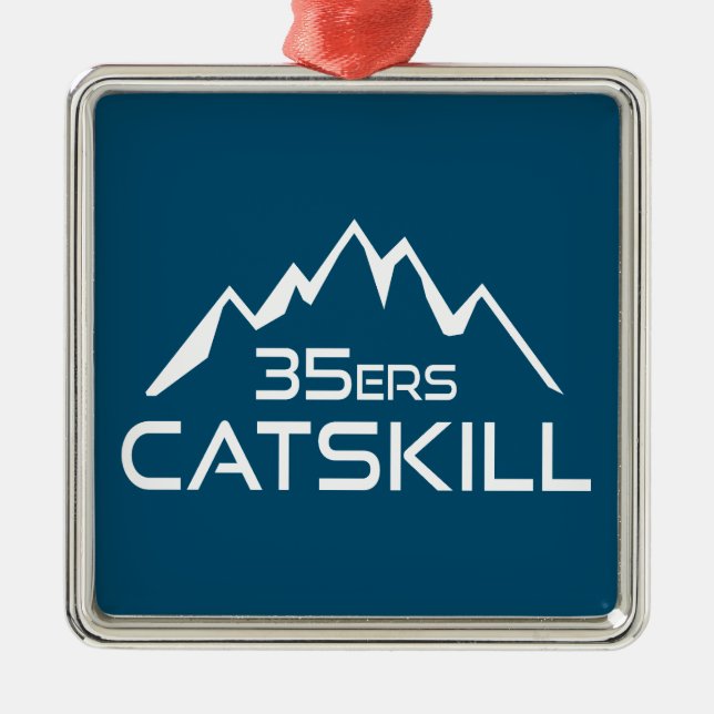 Catskill 35er Mountain Metal Tree Decoration (Front)