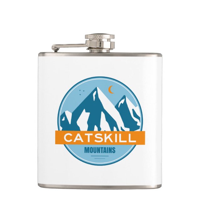 Catskill Mountains New York Hip Flask (Front)