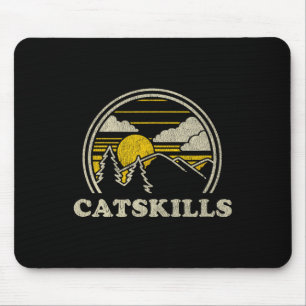 Catskills New York Ny T Shirt Vintage Hiking Mount Mouse Pad