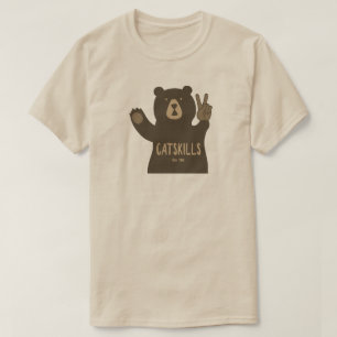 Catskills New York Peace Bear T-Shirt