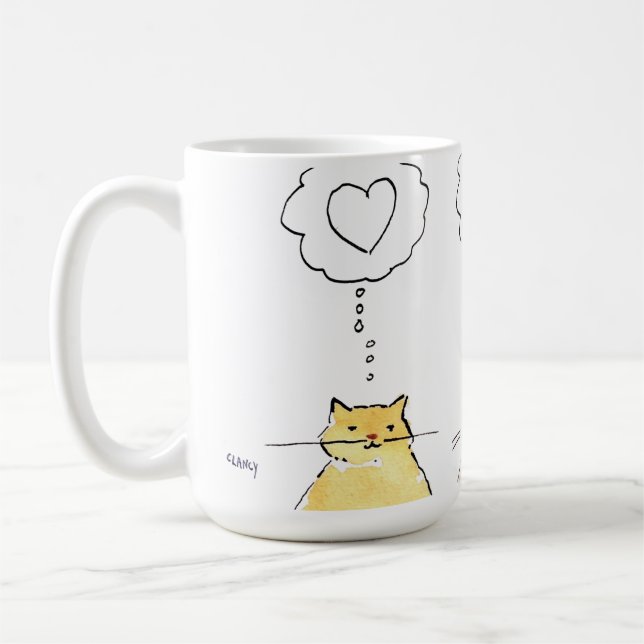 CatsLoveLoveMouse Coffee Mug (Left)