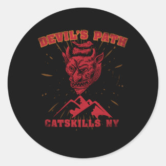 Catss Hikers Devil'S Path Upstate New York Hikers Classic Round Sticker
