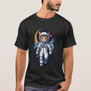 Catstronaut (#09) cat astronaut in space T-Shirt